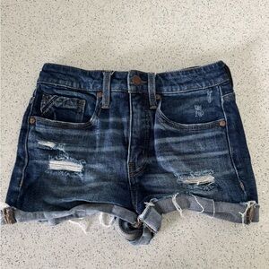 Distressed Denim Women Shorts